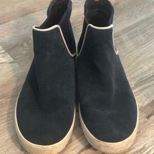 Lacoste Kids Moccasins - Navy and White